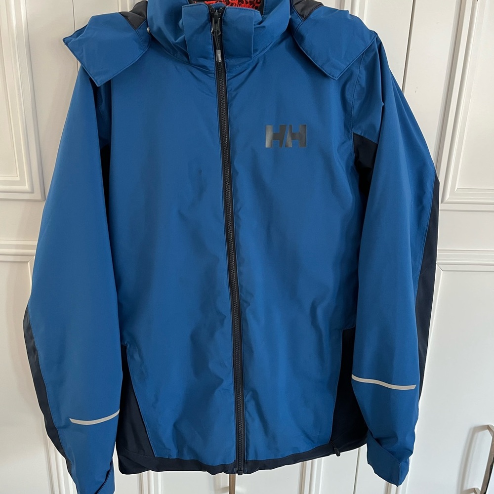 Helly Hansen Blue winter Jacket with Reflective Accents